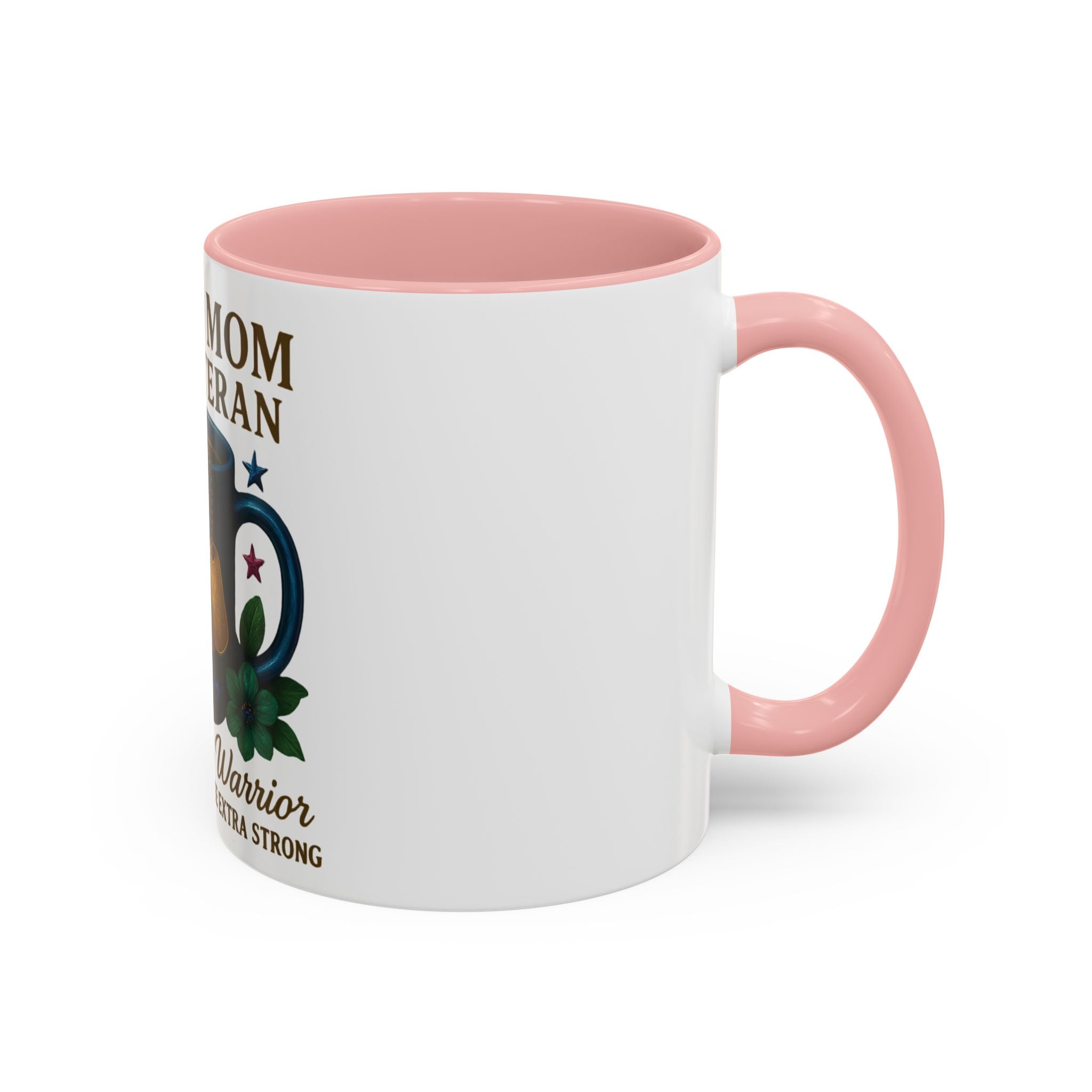 Proud Mom of a Veteran Coffee Mug — "I Raised a Warrior" Accent Mug (11/15oz)