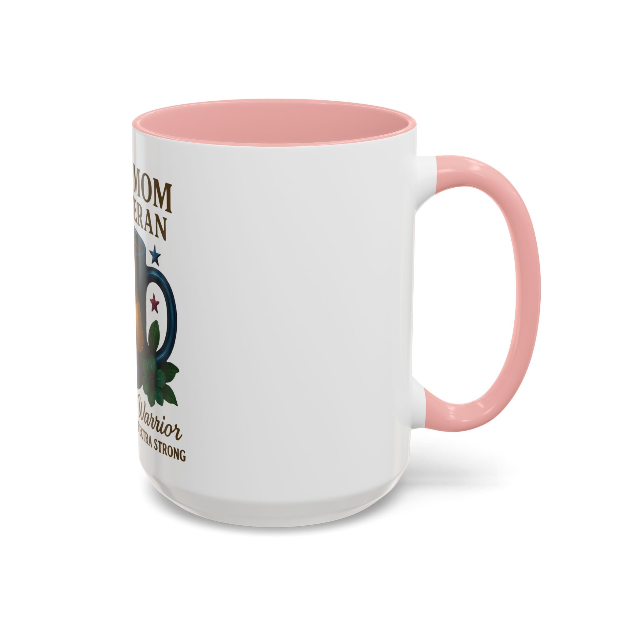 Proud Mom of a Veteran Coffee Mug — "I Raised a Warrior" Accent Mug (11/15oz)