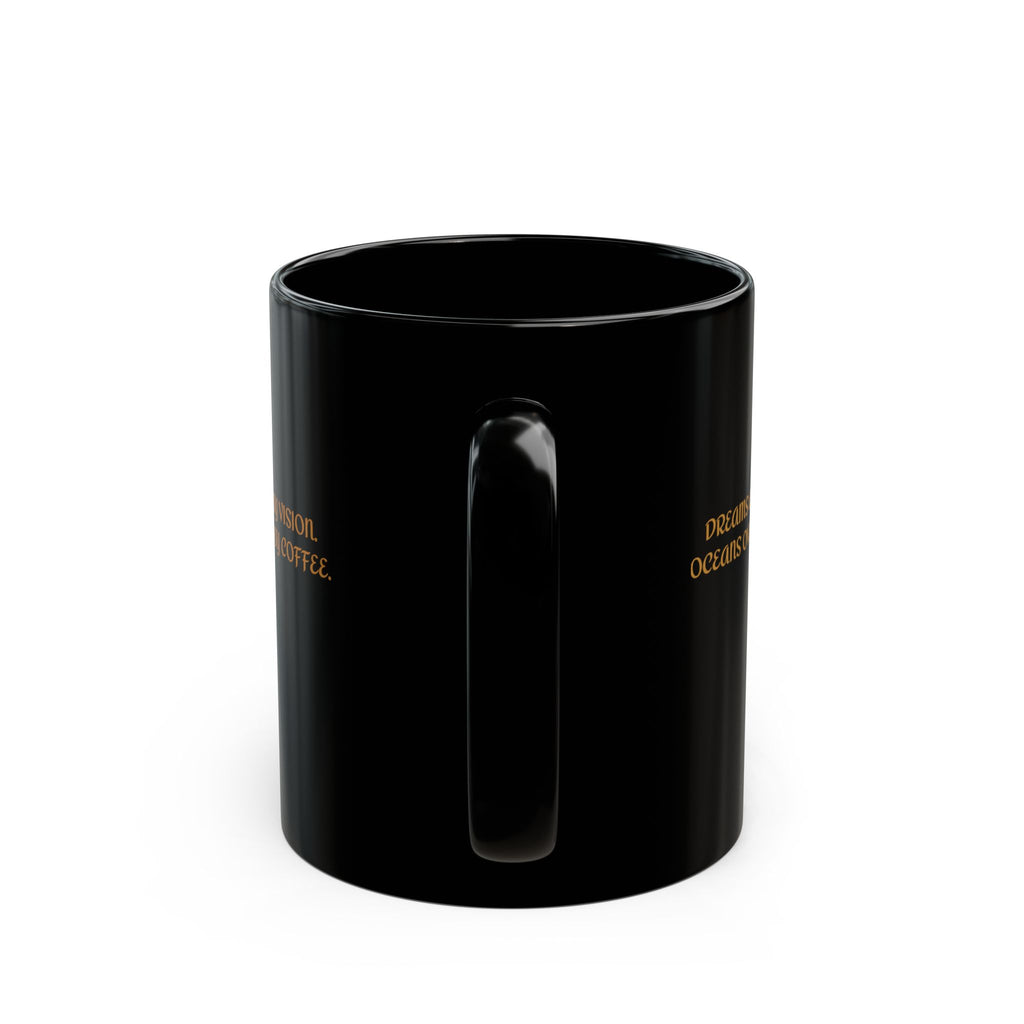 Fueled by Vision Coffee Mug — "Human Progress Caffeine" Inspirational Black Coffee Cup