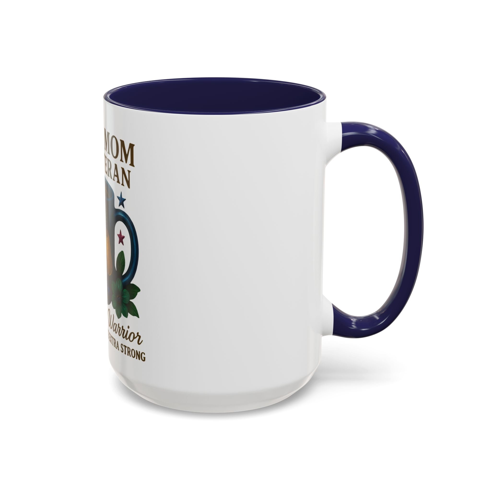Proud Mom of a Veteran Coffee Mug — "I Raised a Warrior" Accent Mug (11/15oz)