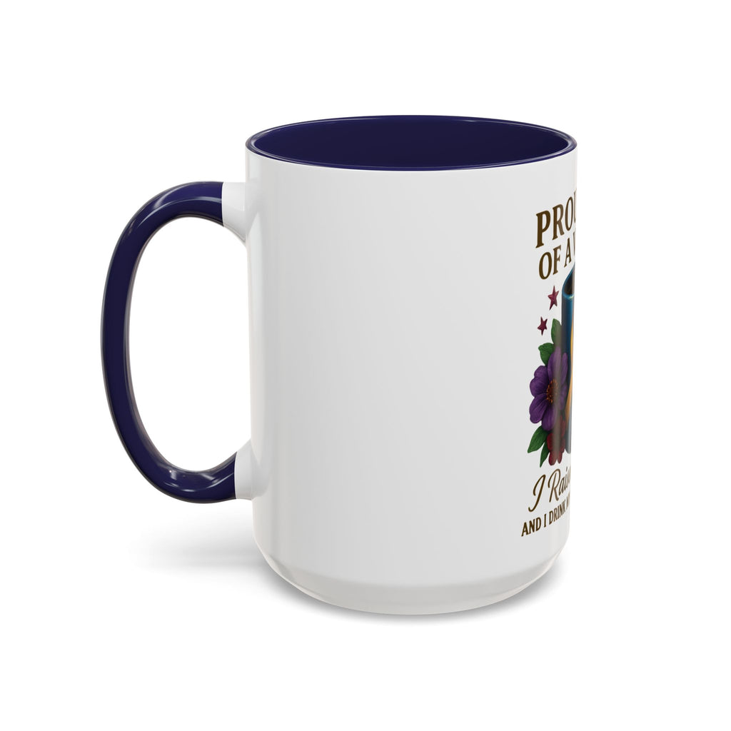 Proud Mom of a Veteran Coffee Mug — "I Raised a Warrior" Accent Mug (11/15oz)