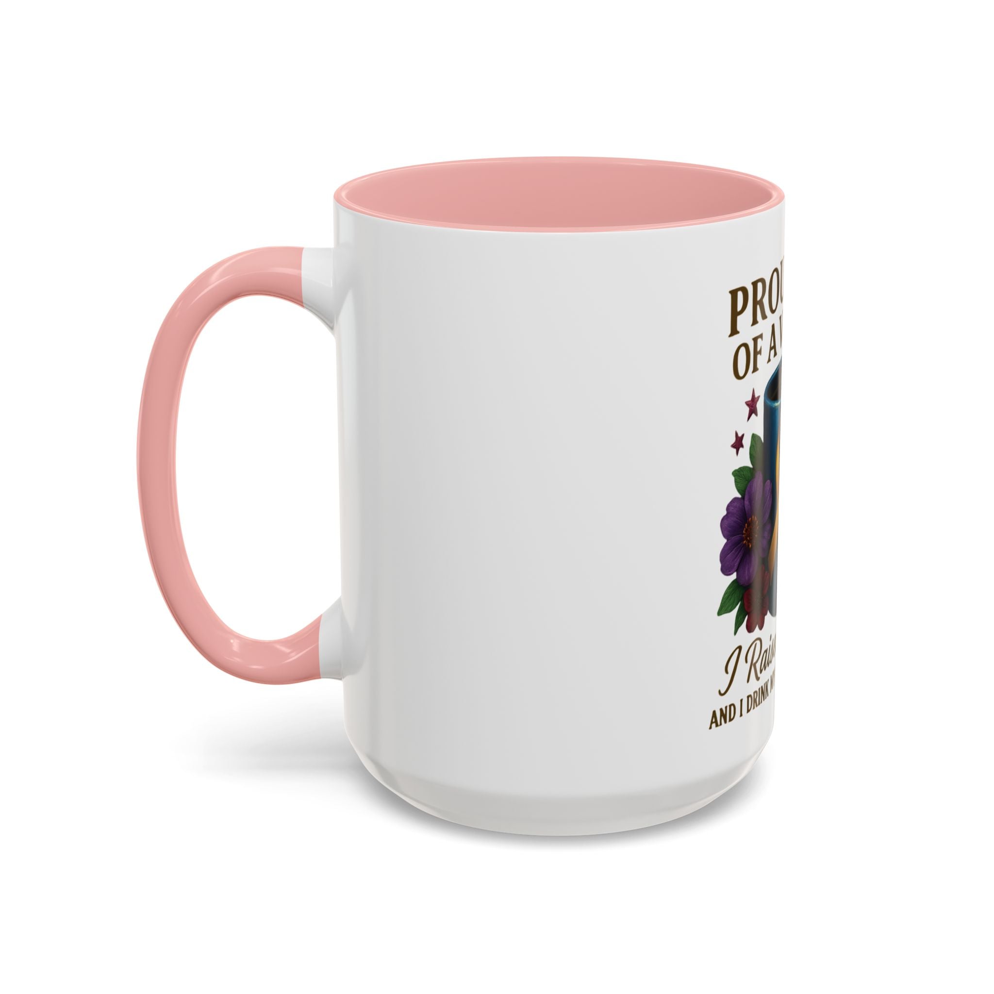 Proud Mom of a Veteran Coffee Mug — "I Raised a Warrior" Accent Mug (11/15oz)